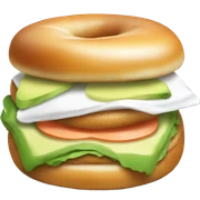 Breakfast bagel with avacobo sticker