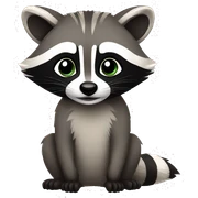 raccoon sticker