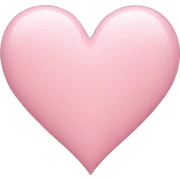 light pink heart sticker