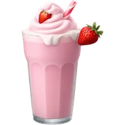 Strawberry milkshake sticker