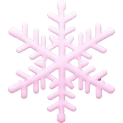 pastel pink snowflake  sticker