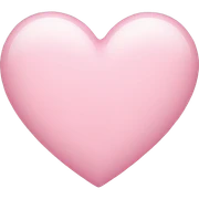 light pink heart sticker