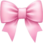 Pink pastel bow sticker
