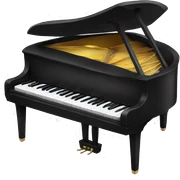 Black Piano  sticker