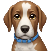 Dog blue  sticker
