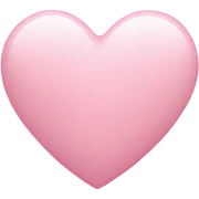 Light pink heart  sticker