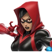 masked superhero in hooded bodysuit sticker