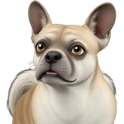 realistic animal portrait on black sticker