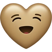 Khaki heart emoji  sticker