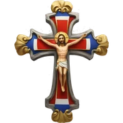Serbian cross sticker