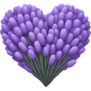 Lavender Heart sticker