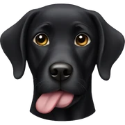 Black lab sticker