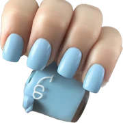 Light blue nails sticker