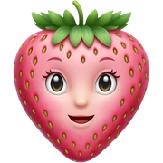 baby pink strawberry  sticker