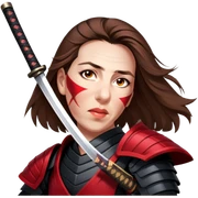 Fierce Samurai sticker