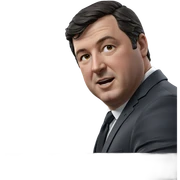 formal portrait of a man sticker