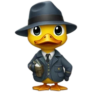 duck detective sticker