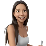 happy girl with a car sticker