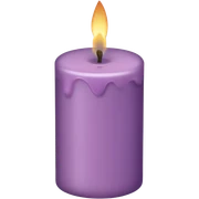 Mauve candle  sticker