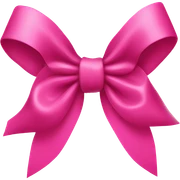 Pink bow sticker