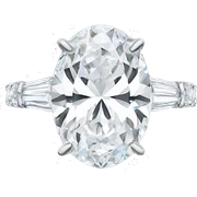 3 carat oval engagement ring sticker
