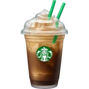 Starbuck ice coffee with ice cubes sticker