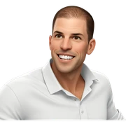 smiling boy in white shirt sticker