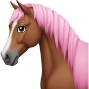 horse pink sticker