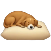 Dog sleeping sticker