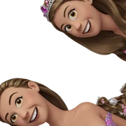 smiling girls with tiaras sticker