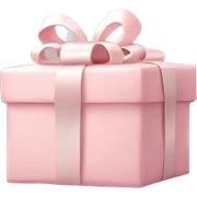 Light pink Christmas gifts under a white Christmas tree  sticker