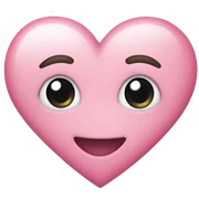 pink heart sticker