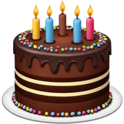 layered chocolate cake with chocolate sprinkles  sticker