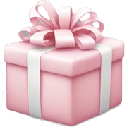 Light pink Christmas gifts under a white Christmas tree  sticker