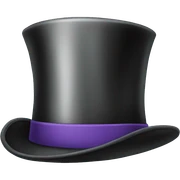 Top hat sticker