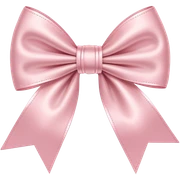 Light pink bow sticker
