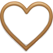 Beige Heart sticker