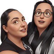 girls with long black hair sticker