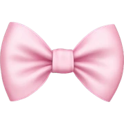 Light pink bow sticker