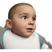 brown haired boy with buzz cut sticker