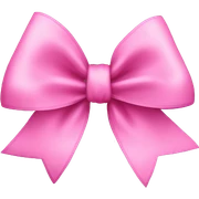 pink bow sticker