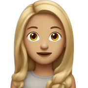 woman with long light brown hair sticker