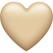 Beige heart sticker