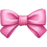 Pink bow sticker