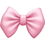 baby pink bow sticker