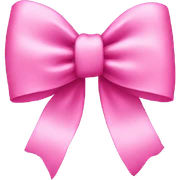 Pink bow sticker