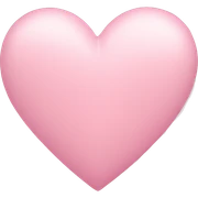 Pastel pink heart sticker