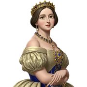 elegant girl in royal attire sticker