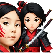 Daring Samurai sticker