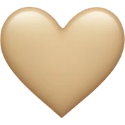 Beige Heart sticker